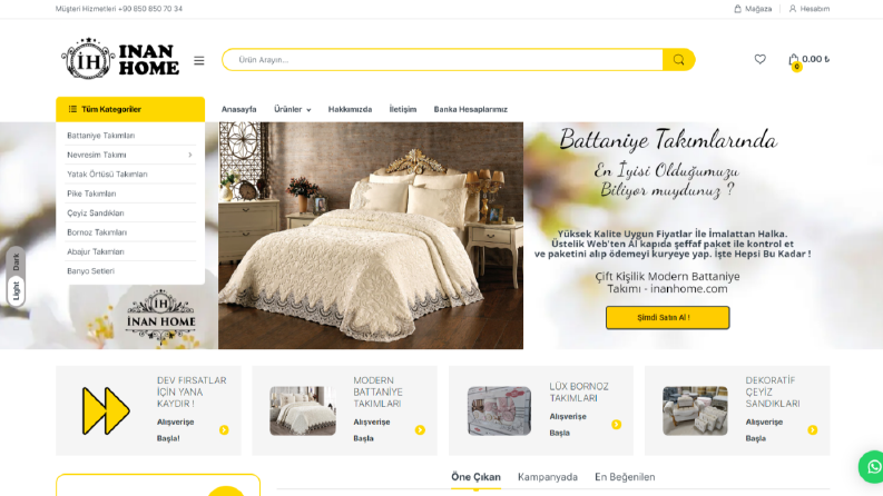 Wordpress E-Ticaret Sitesi v1