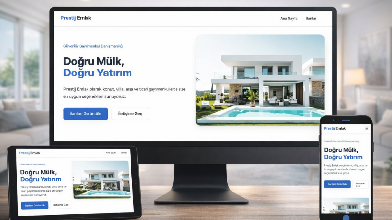 Kurumsal Emlak Sitesi Tasarımı