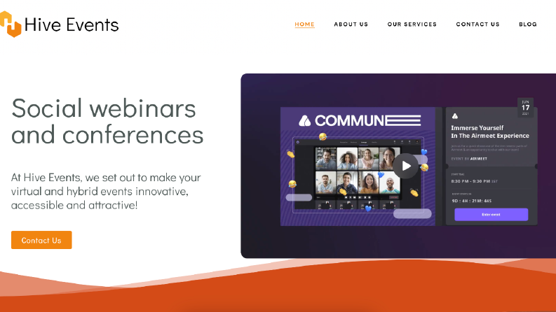 Hive Events - Web Tasarım