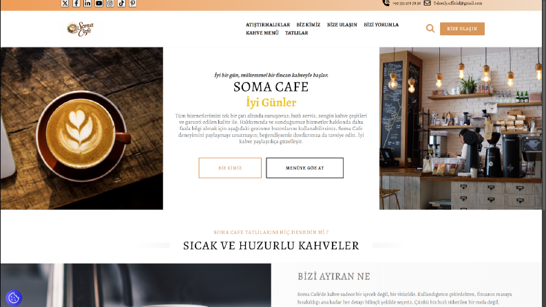 Cafe & Restoranlar İçin Dijital Menü ve Web Demosu
