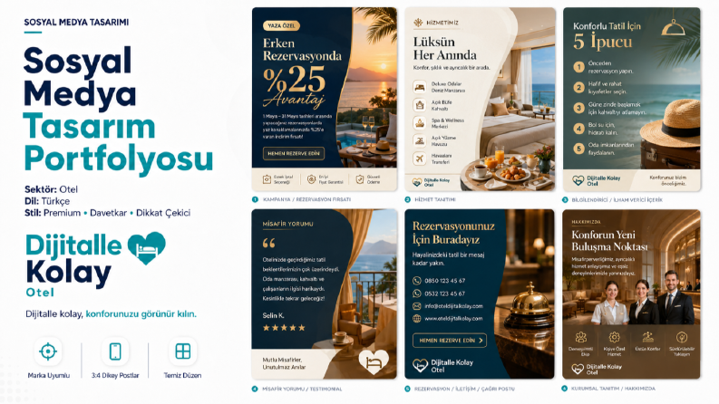 Otel Sosyal Medya Tasarım Portfolyosu