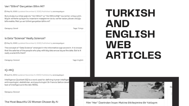 Teknoloji üzerine Türkçe ve İngilizce Blog Yazıları 