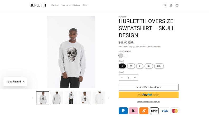 Hurletth – Almanya Merkezli Shopify Erkek Giyim Mağazası
