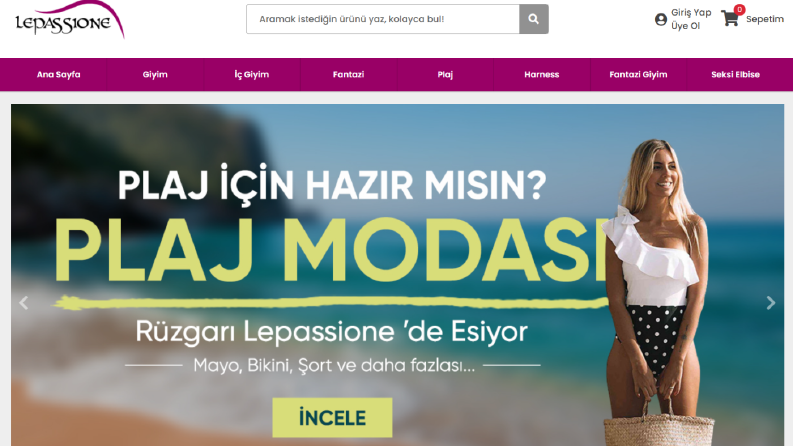 lepassione.com fantazi giyim websitesi içerikleri hazırladık