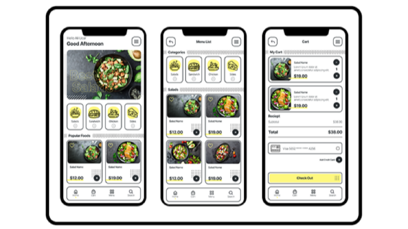 Restoran Mobil Uygulama UI/UX Tasarımı