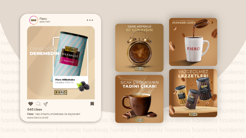 Fiero Aylık Sosyal Medya Tasarımları