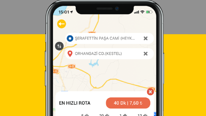 Bursa Belediyesi Mobil Ulaşım Uygulaması