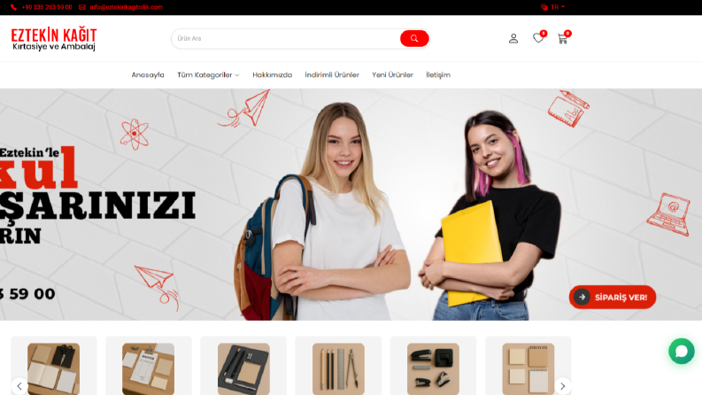 Eztekin Kırtasiye - E-Ticaret Yazılımı