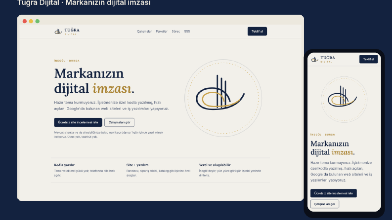 Tuğra Dijital - Kurumsal Web Sitesi