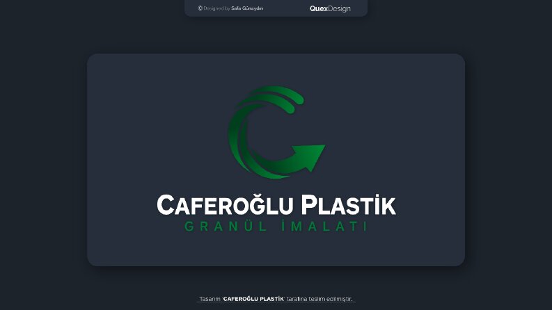 'CAFEROĞLU PLASTİK' Logo çalışması