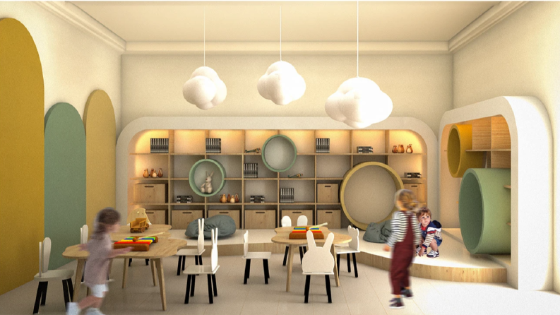 Çocuk Atölyesi – İç Mekân Tasarımı ve 3D Render