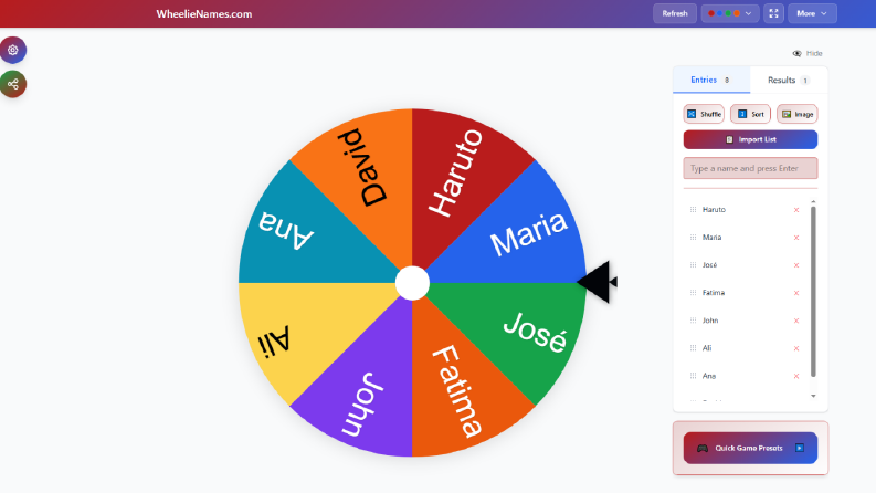 What is a Random Name Picker Wheel?