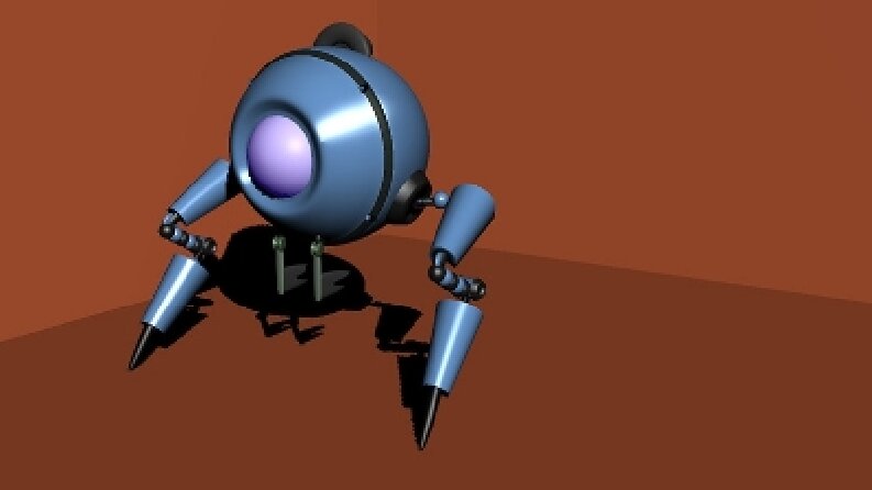 3D Mavi Robot