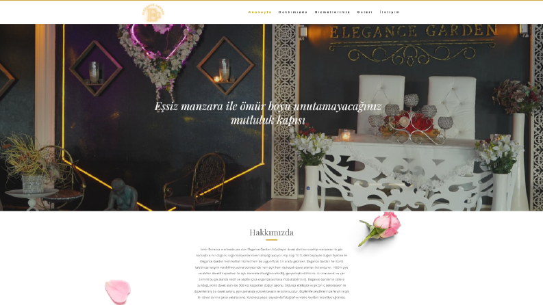 Elegance Garden Web Site Tasarımı 