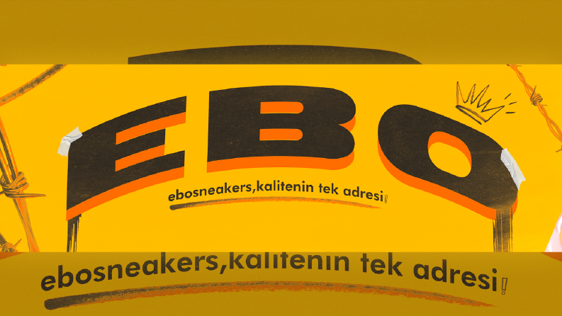 Ebosneakers için grafik tasarım çalışmaları.