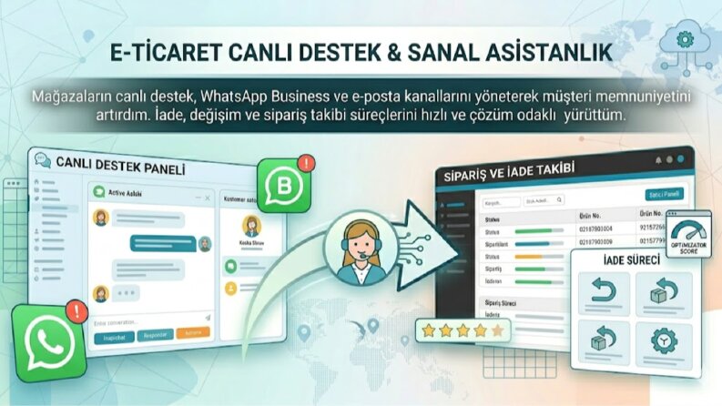 E-Ticaret Canlı Destek ve Sanal Asistanlık