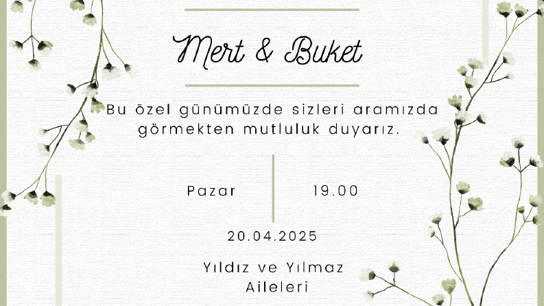 Düğün&Nikah&Nişan Davetiyeleri