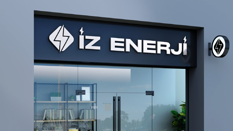 iz enerji logo tasarımı