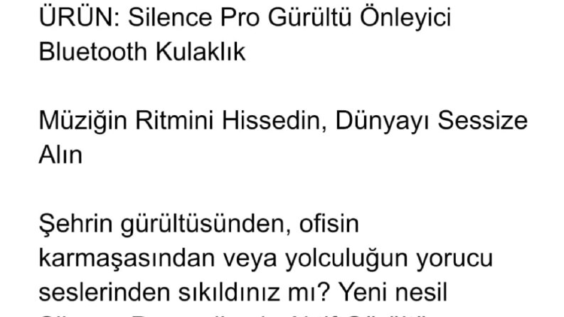 Satış Odaklı Ürün Açıklaması Örneği