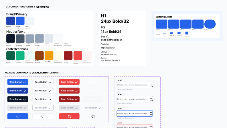 Nexus | B2B SaaS Design System & UI Components (Figma)