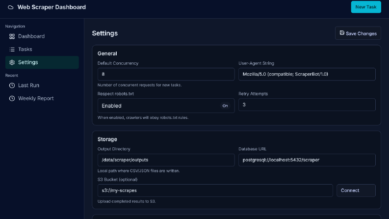 Web scrapping tool