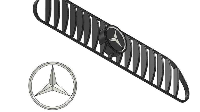 mercedes - logo ve panjur çizimim