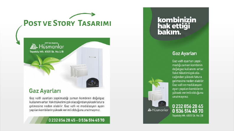 Hüsmanlar Ltd. Şti sosyal medya tasarımı