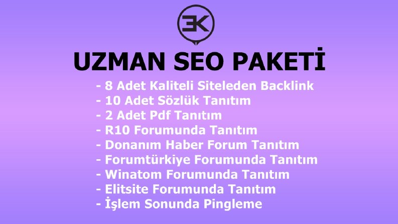 Uzman Seo Paketi