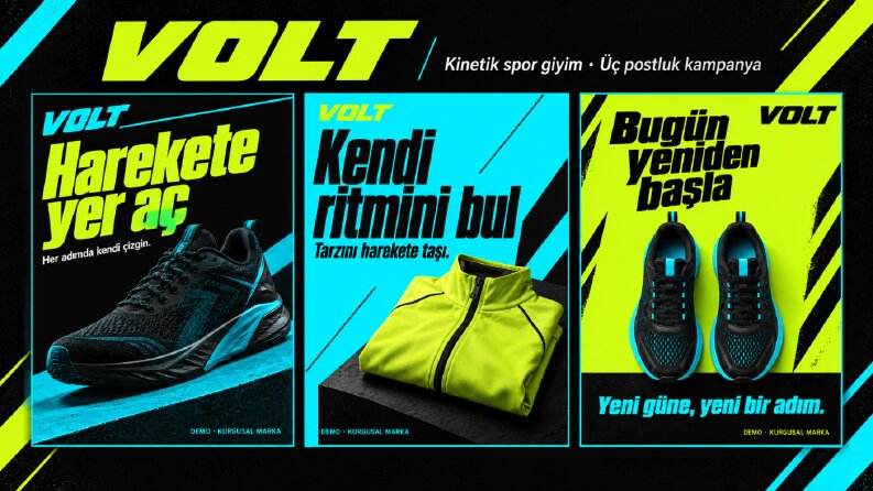 VOLT: kinetik spor giyim kampanyası