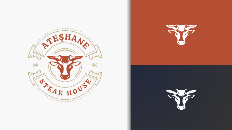 Ateşhane Steak House – Güçlü ve Premium Logo Tasarımı