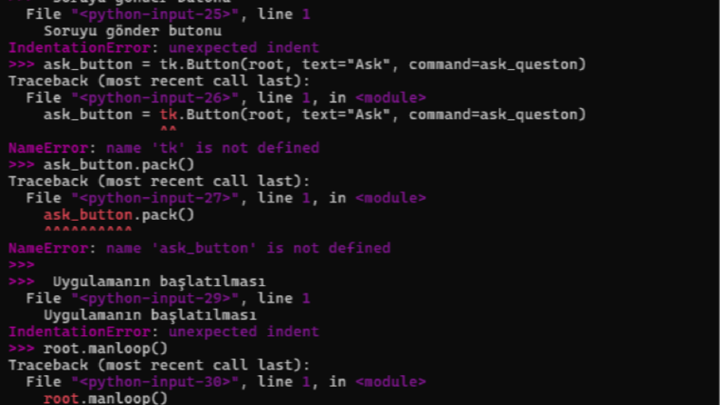 python da öğretici bot yapımı