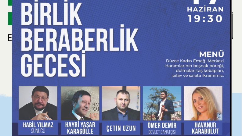 Tüm Engelliler Derneği Etkinlik Afişi 