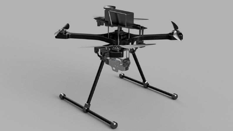 Airsoft Silahıyla Atış yapan Drone