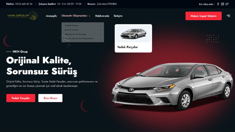 Toyota Parçam | Otomotiv Yedek Parça E-Ticaret Platformu