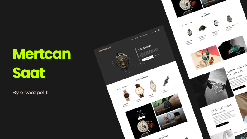 Mertcan Saat - Landing Page Tasarım