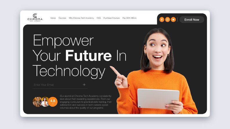 Chroma Tech Academy - Açılış Sayfası