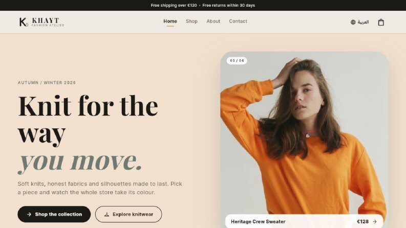 Moda E-Ticaret Sitesi - Flutter Web (Demo)