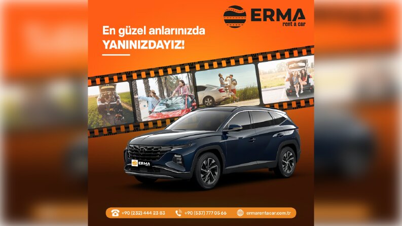 Konsept Kreatif Sosyal Medya Tasarım Çalışması - ERMA RENT