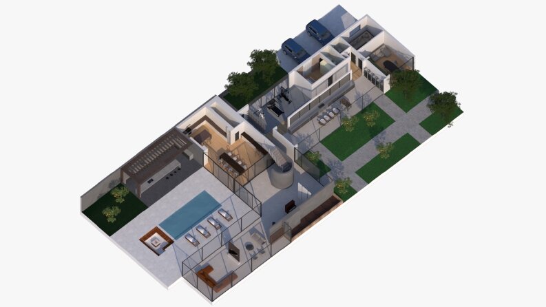 Villa İç mekan tasarımı 