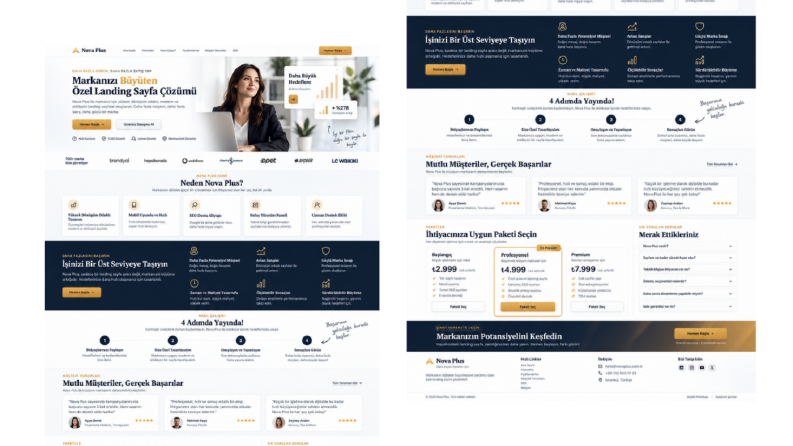 Özel Landing Web Sitesi