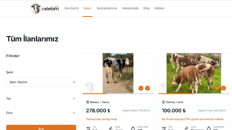e ticaret sitesi sahibinden benzeri