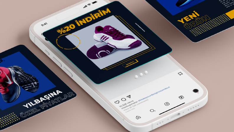 Sneaks Up temsili reklam tasarımı