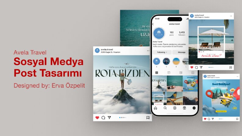 Avela Travel Sosyal Medya Post Tasarımı