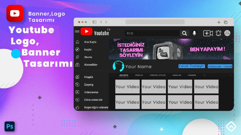 Youtube pp,Banner tasarımı 