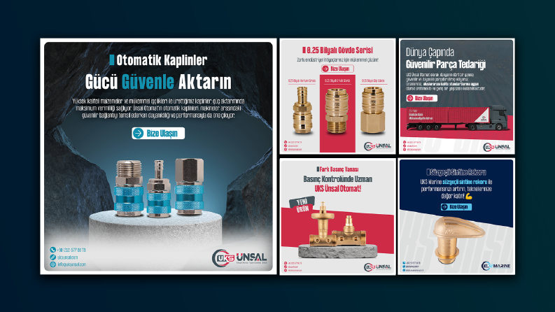 UKS Ünsal Otomat Sosyal Medya Tasarımları