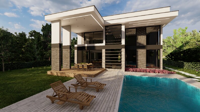 Modern villa tasarımı