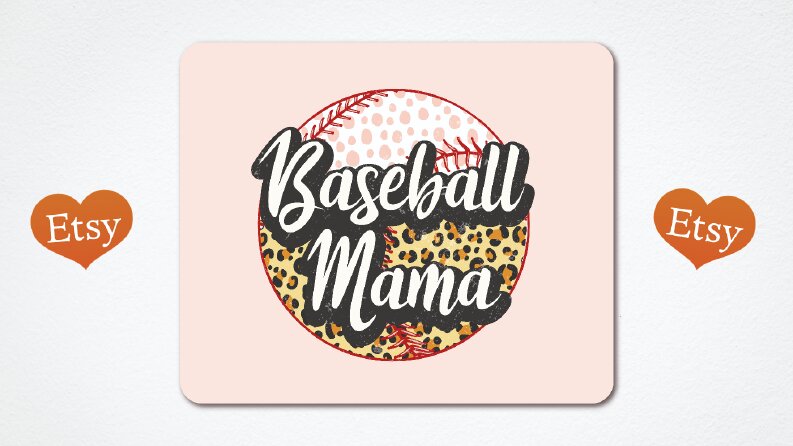 Baseball Mama Vektörel İllustrasyon - American Style