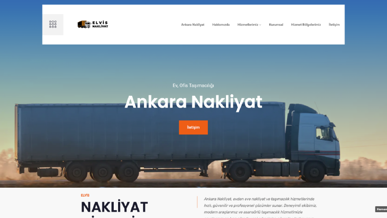 Nakliyat Web Site Tasarımı