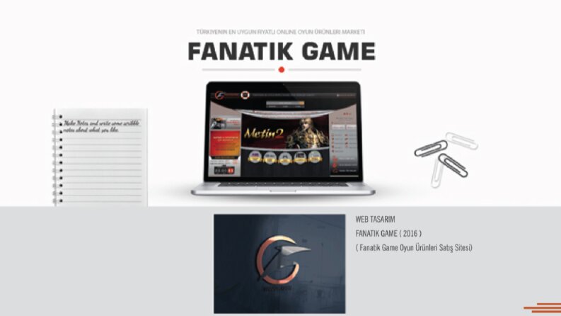oyun sitesi web arayüz tasarımı