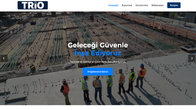 Özel Yazılım ile Geliştirilmiş Web Projeleri